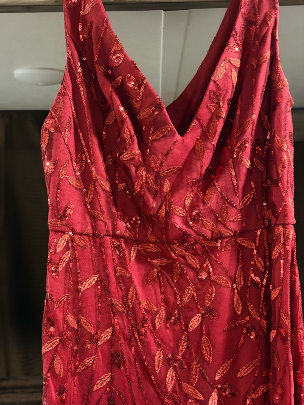 Ever Pretty Red Sequin Evening Dress